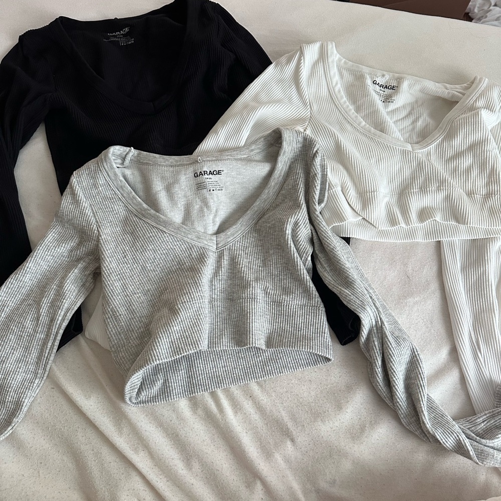 3 garage long sleeves